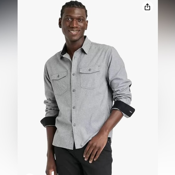 New! Men’s Heavyweight Flannel Button Down Shirt - Picture 1 of 2